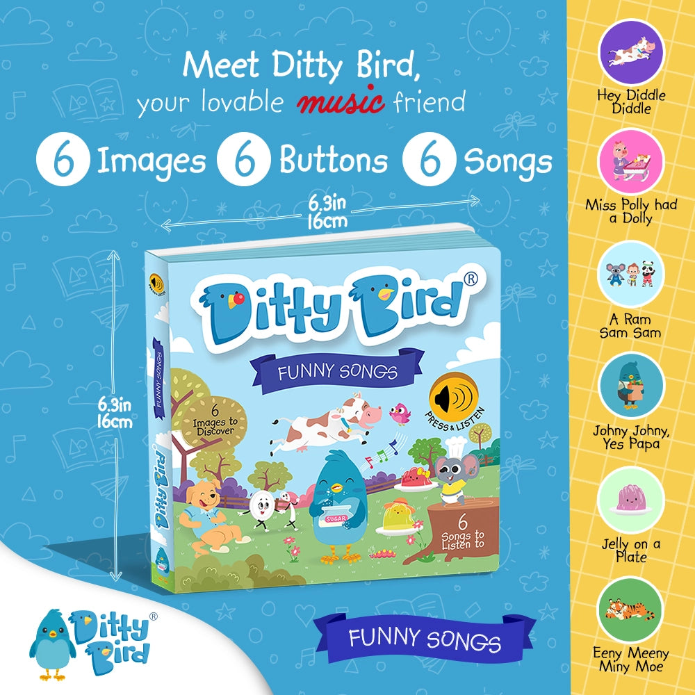 Ditty Bird Sound Book- Best Seller - Funny Songs