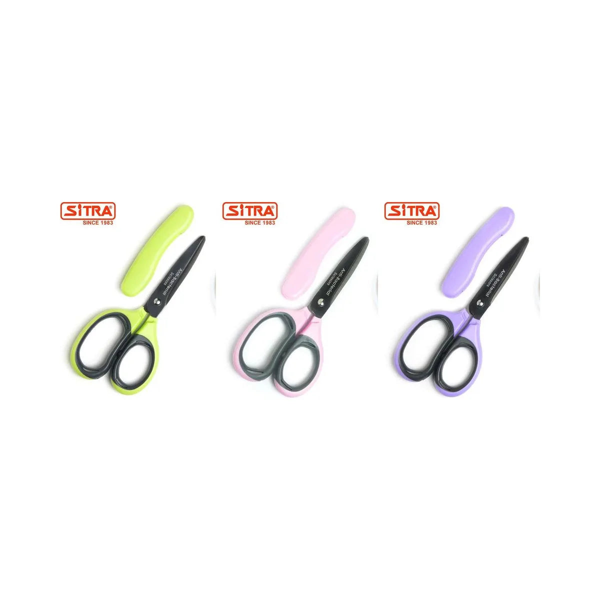 SiTRA Baby Food Scissors in Blue, Pink and Green