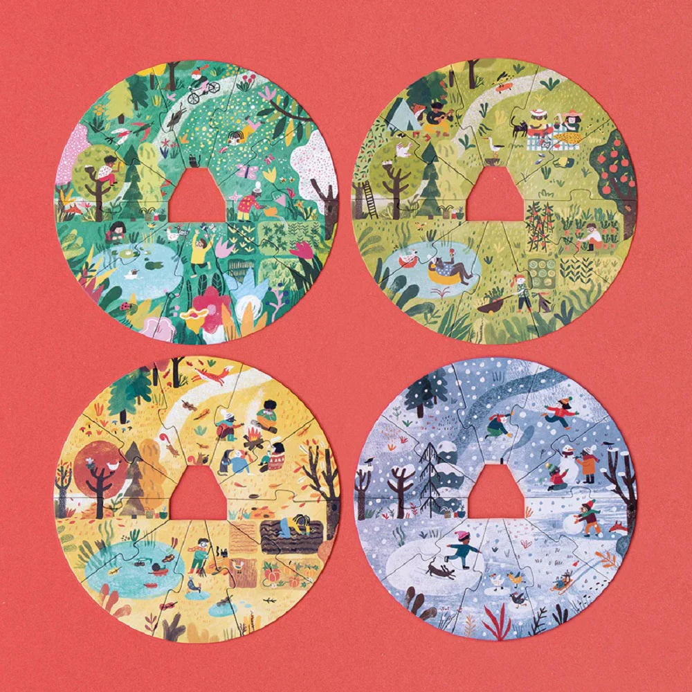 Londji A Home for Nature - Seasons Puzzle in 4 Layers | Ages 3-6