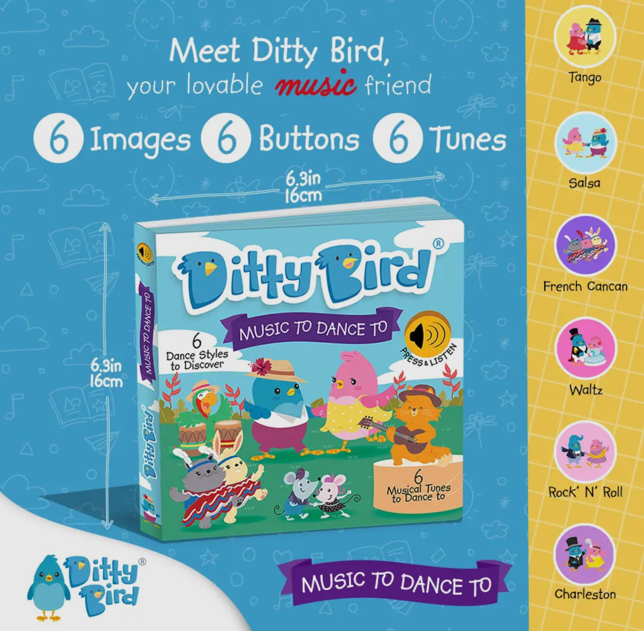 Ditty Bird Sound Book: Music To Dance To