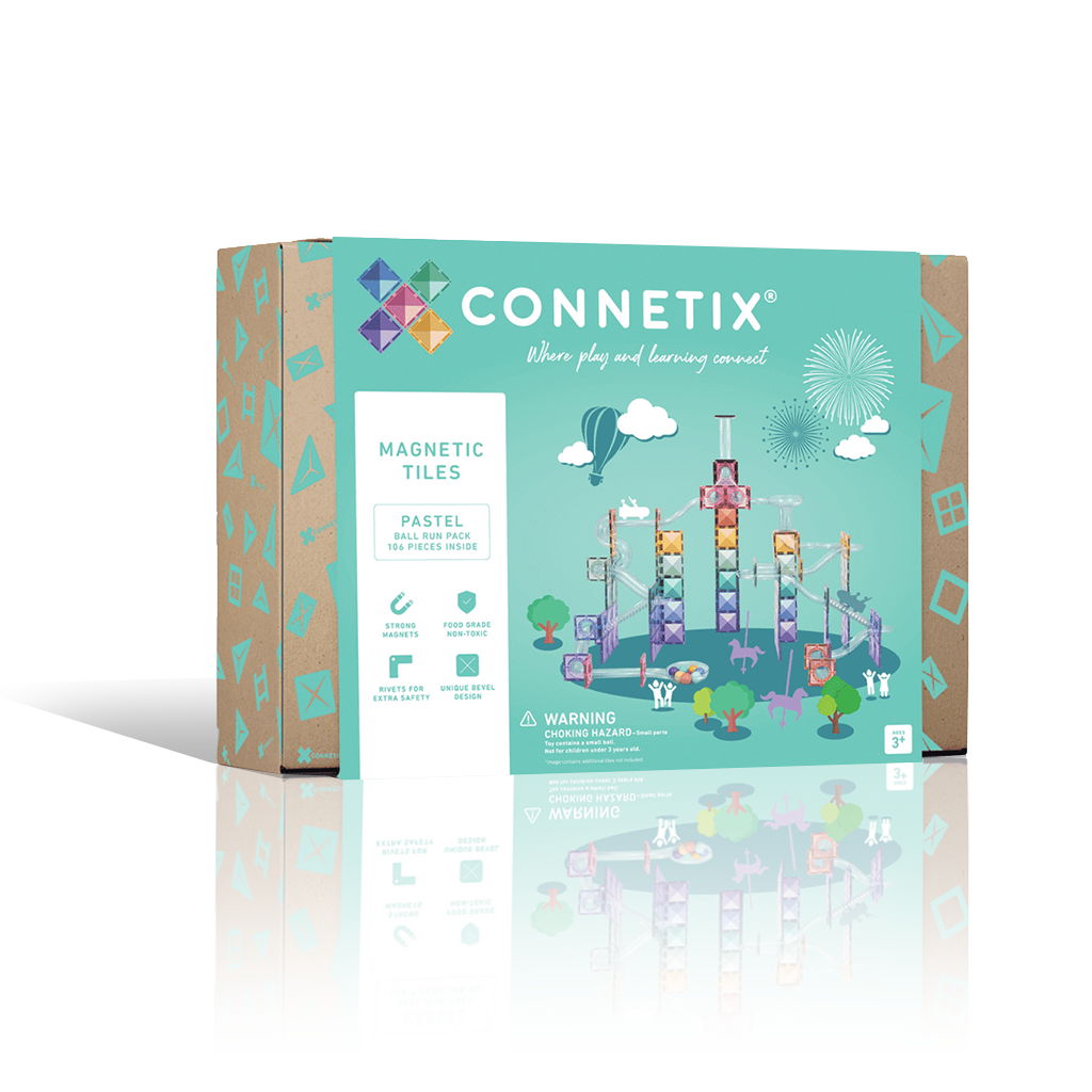 Connetix Pastel Ball Run Pack 106 Pieces