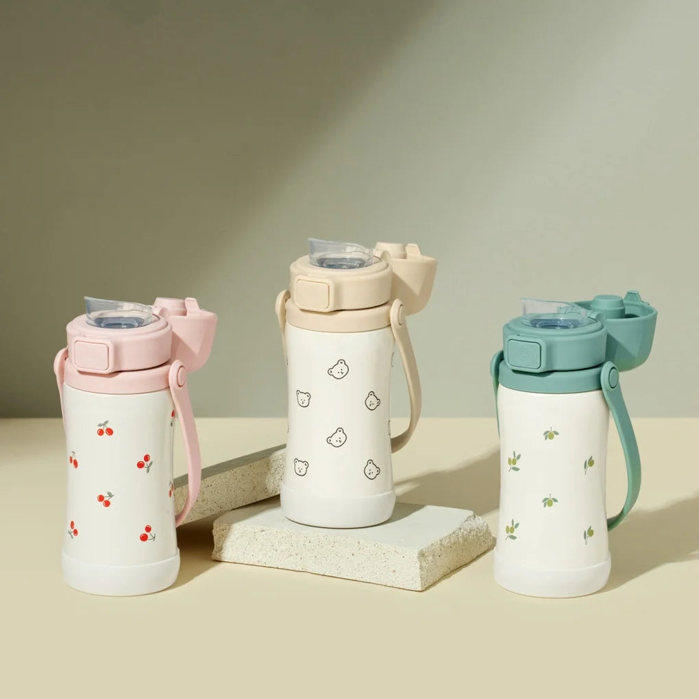 GROSMIMI Stainless Steel Spout Cup 300ml | Insulated Toddler Water Bottle