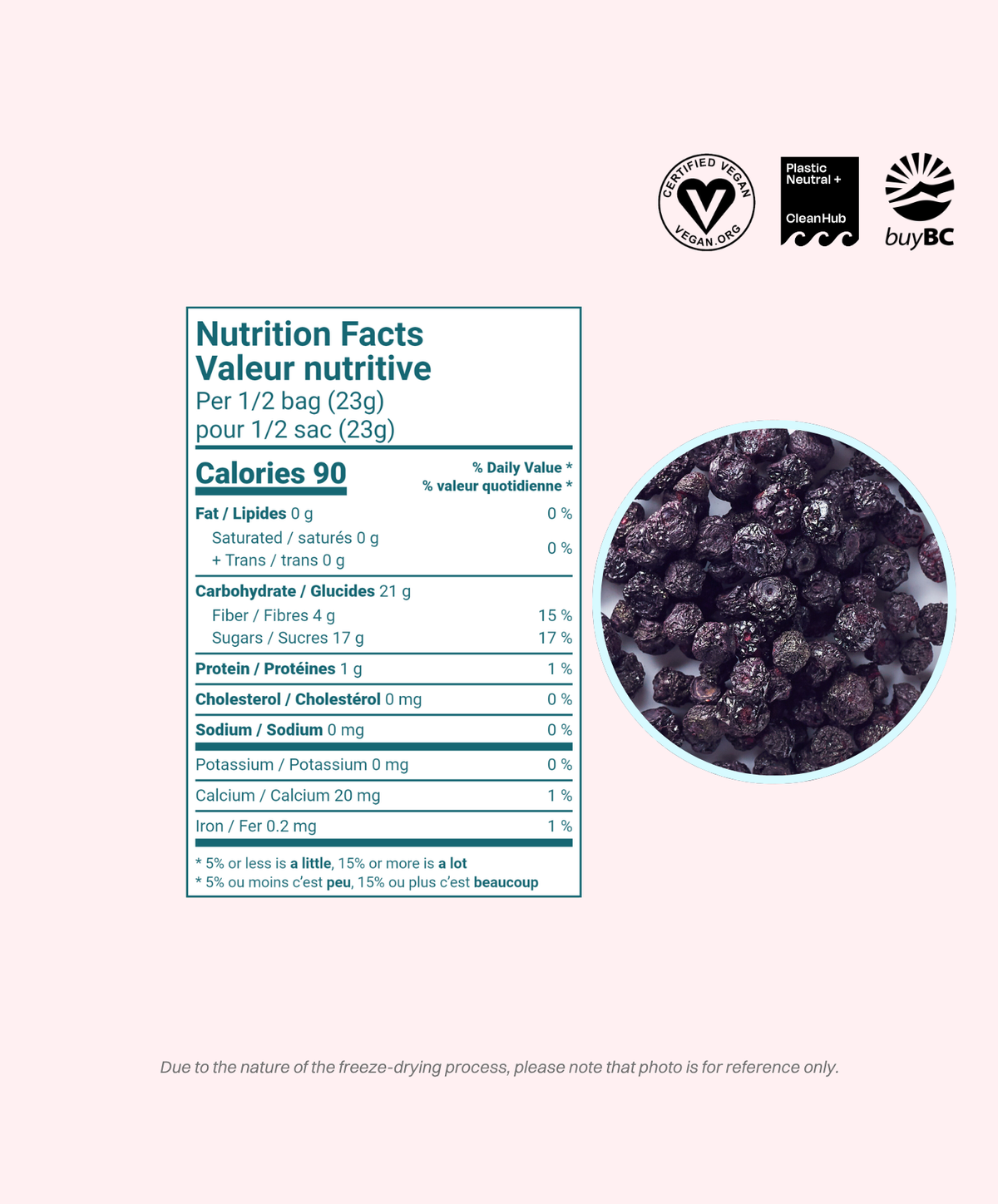 OHME Freeze-Dried Blueberries (Whole, 46g)