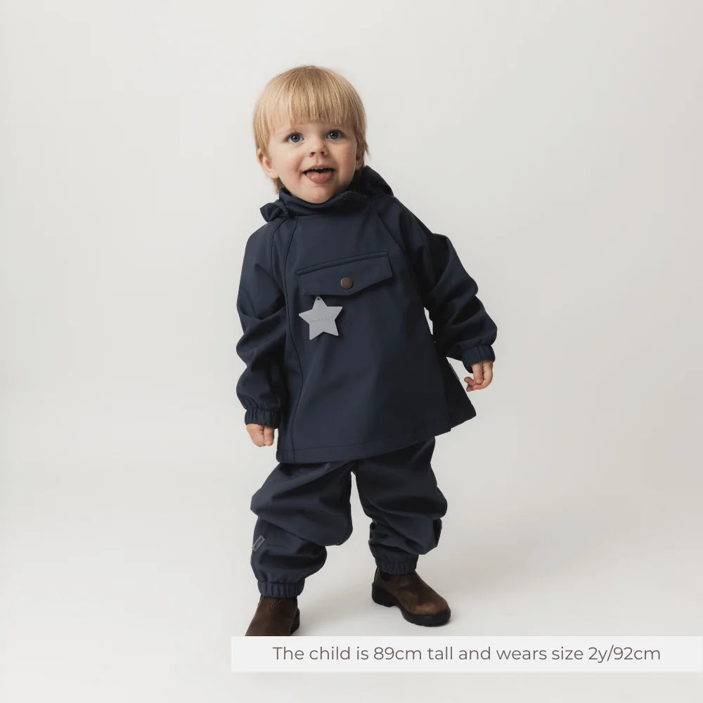 MINI A TURE MATWAI Softshell Jacket GRS - Navy | Ages 2-3