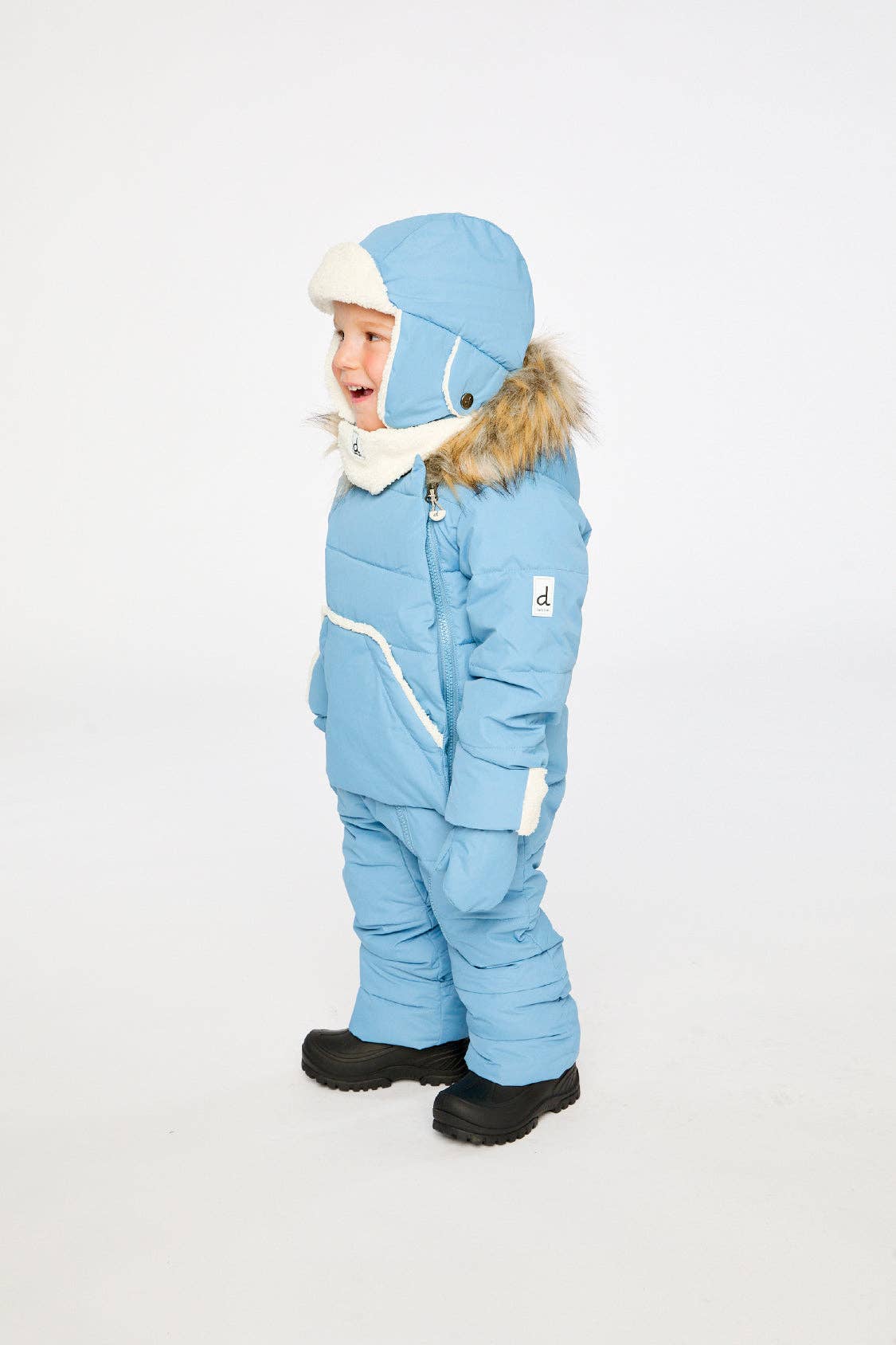 [Pre-order] Baby Snug One Piece Snowsuit Adapted For Car Seats Blue Grey