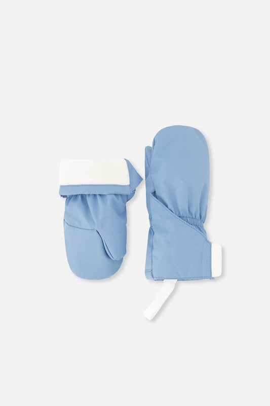 [Pre-order] Lined Baby Mittens Blue-Grey
