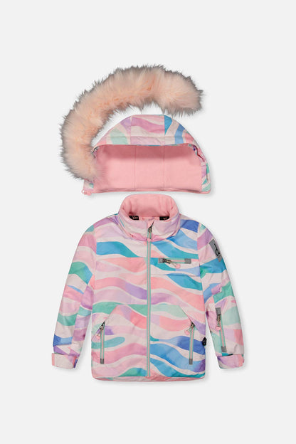 [Pre-order] Two Piece Play Snowsuit Multicolored Line Print