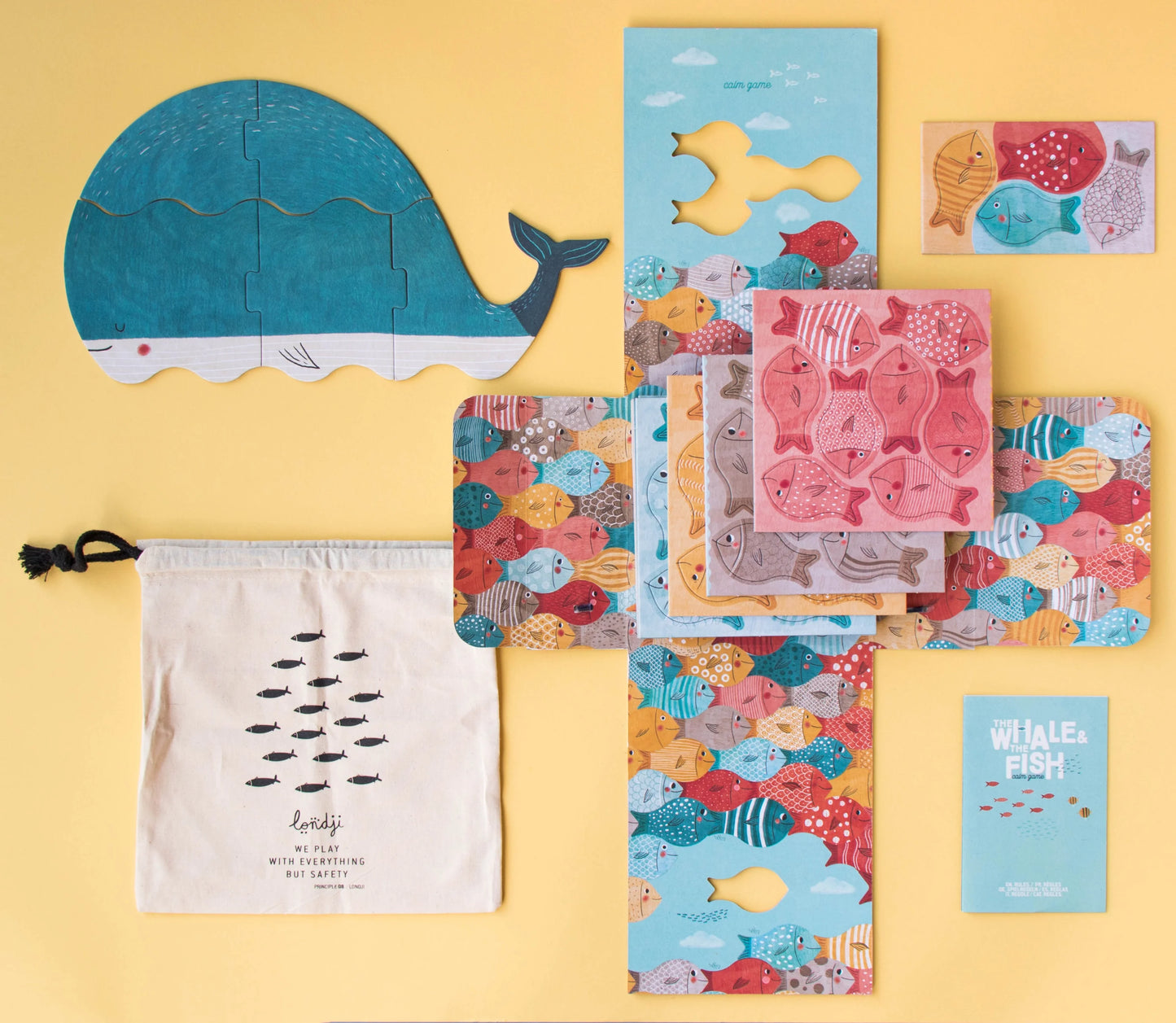 Londji The Whale & The Fish - Wooden Calm Game | Ages 3+
