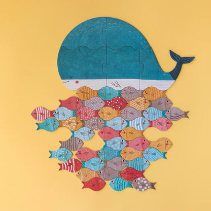 Londji The Whale & The Fish - Wooden Calm Game | Ages 3+