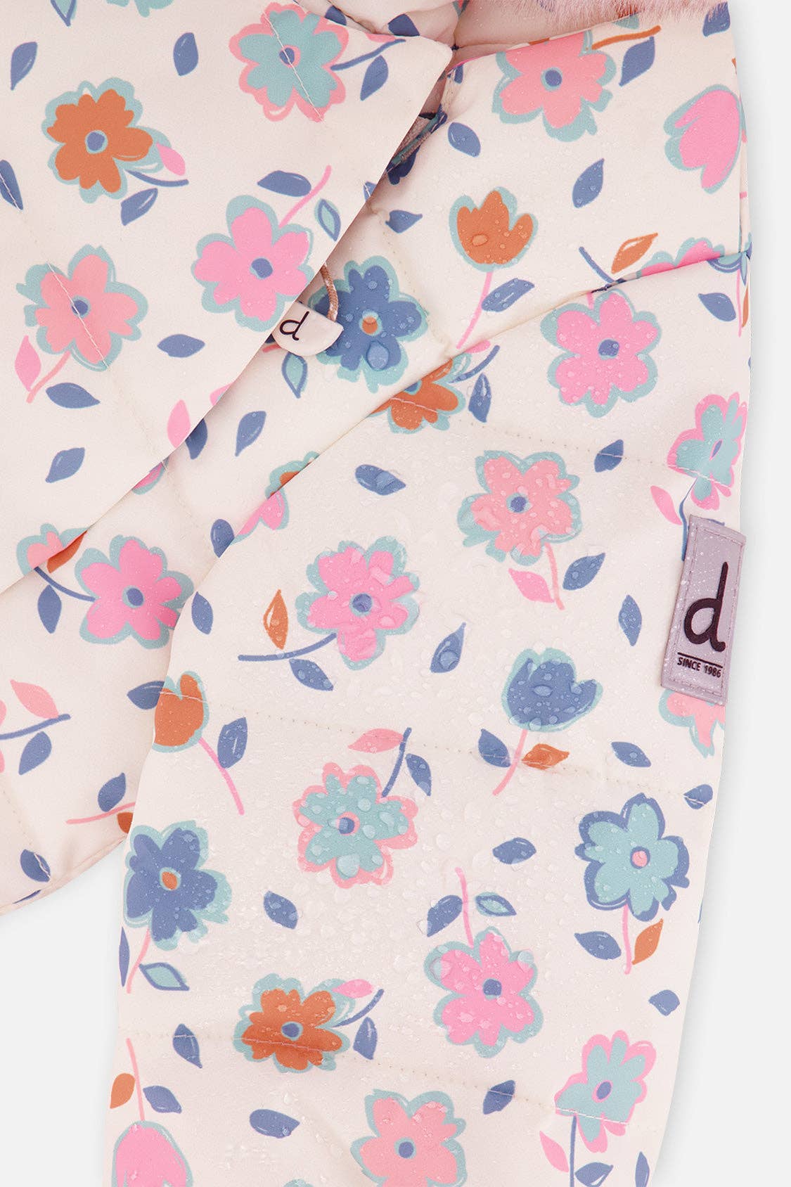 [Pre-order] Baby Two Piece Snowsuit White With Floral Print