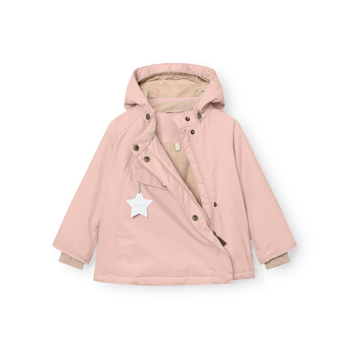 MINI A TURE MATWANG fleece lined winter jacket - Adobe Rose - front