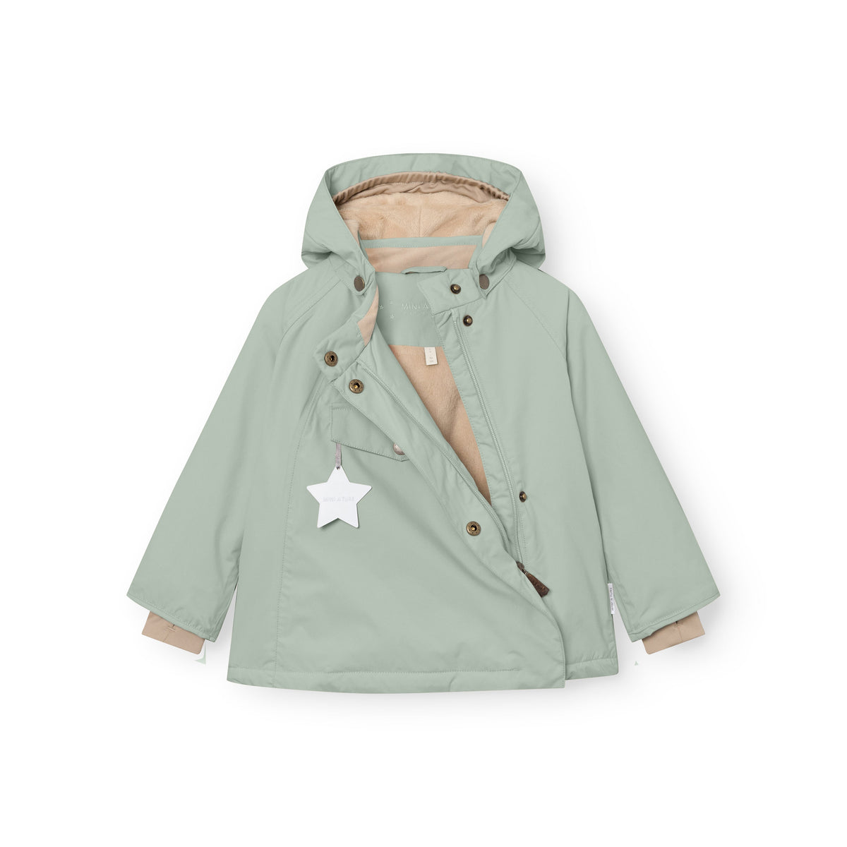 MINI A TURE MATWANG winter jacket - Slate Gray - fleece lining