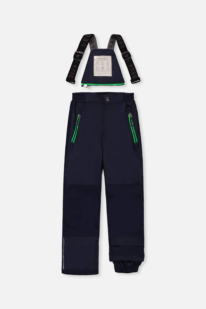 [Pre-order] Two Piece Play Snowsuit Blue And Green Checkered Print With Navy Pants