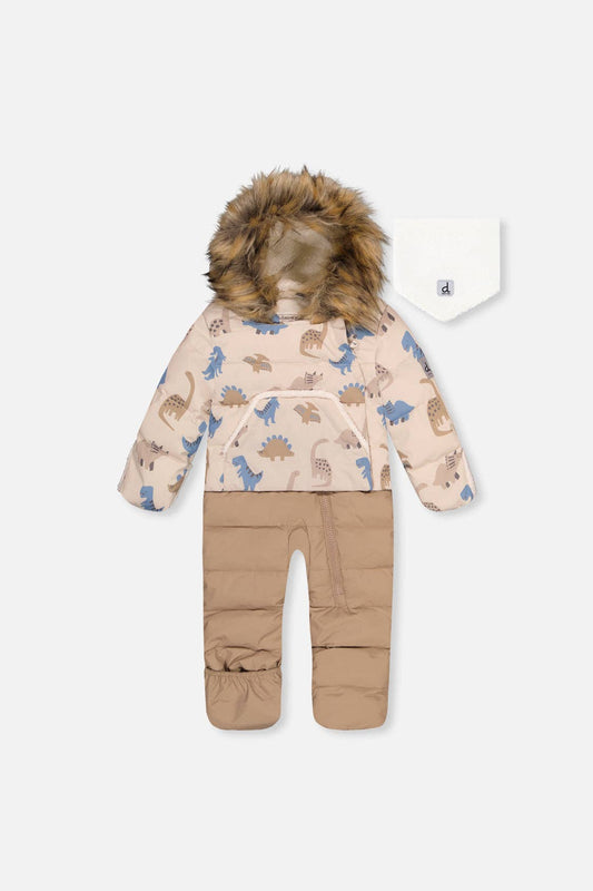 Blue Dinosaur Print