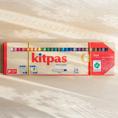 Kitpas Rice Bran Wax Crayons | 24 Colors