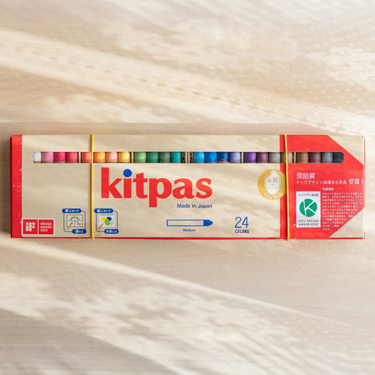 Kitpas Rice Bran Wax Crayons | 24 Colors
