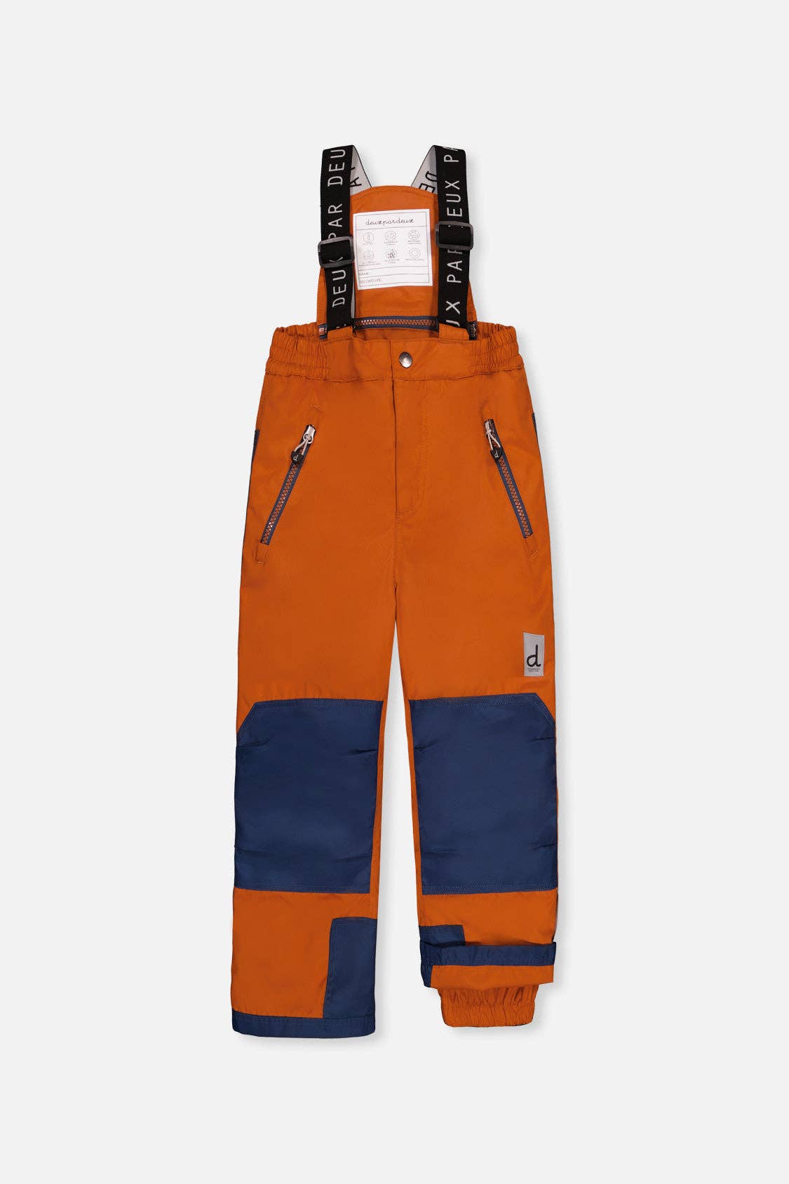 [Pre-order] Two Piece Play Snowsuit Blue Bear Print With Rust Pants
