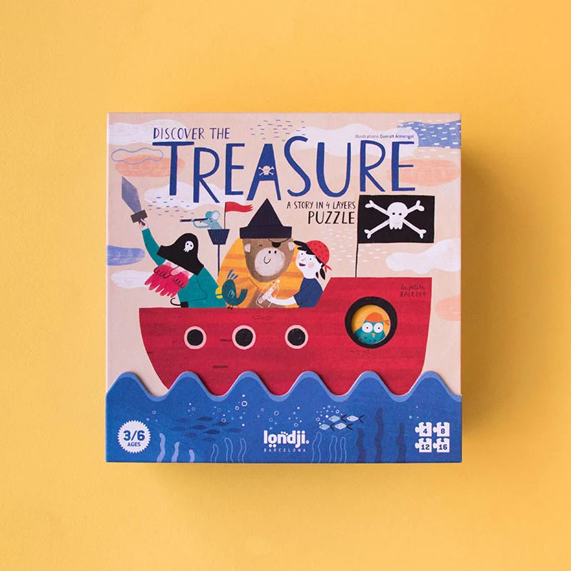 Londji Discover the Treasure - 4 Layer Puzzle | Ages 3-6