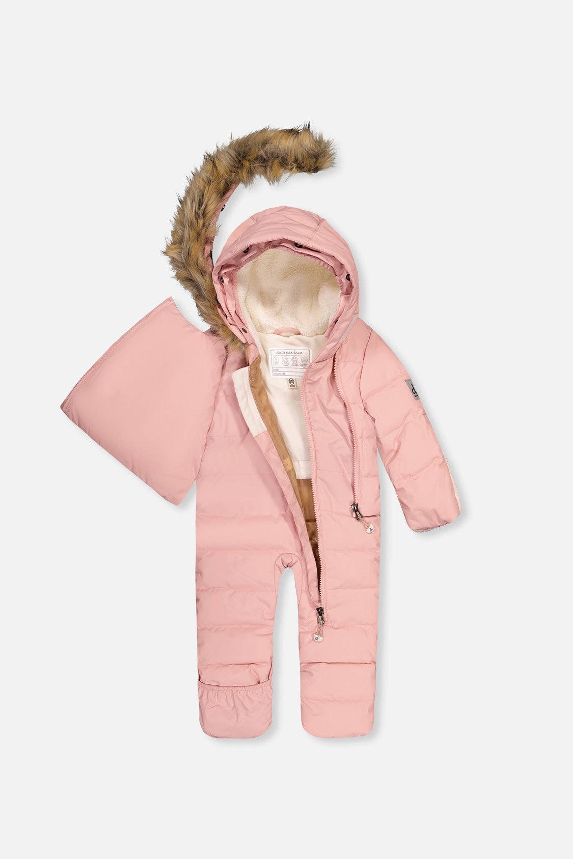 [Pre-order] Baby Snug One Piece Snowsuit Pale Dusty Pink