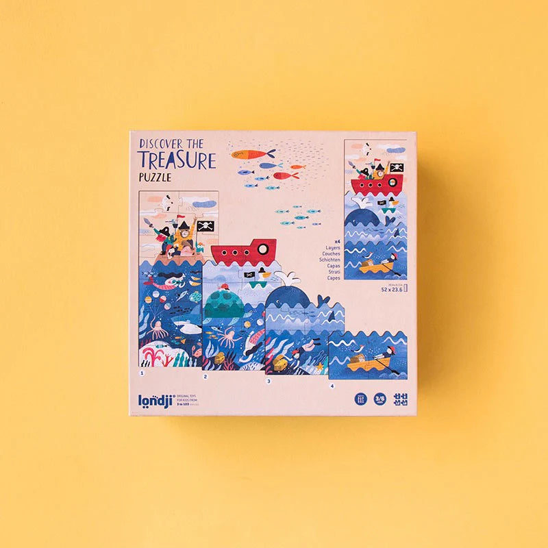 Londji Discover the Treasure - 4 Layer Puzzle | Ages 3-6