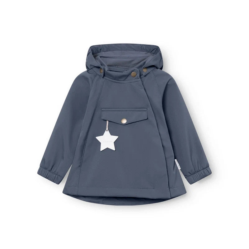 MINI A TURE MATWAI Softshell Jacket GRS - Navy | Ages 2-3