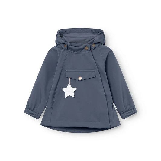 MINI A TURE MATWAI Softshell Jacket GRS - Navy | Ages 2-3