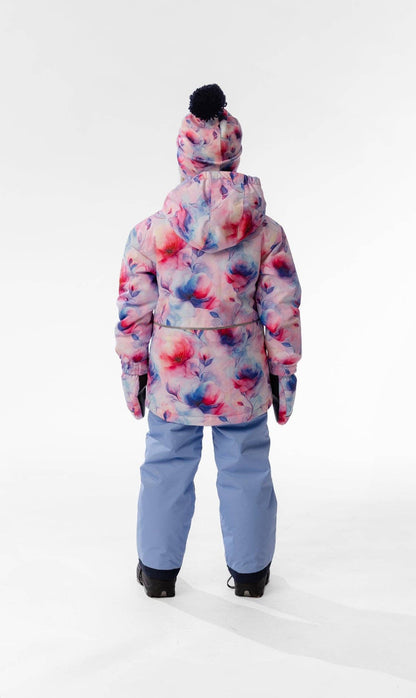 [Pre-order] Light Weight Two Piece Chill Snowsuit Mauve Printed Flowers