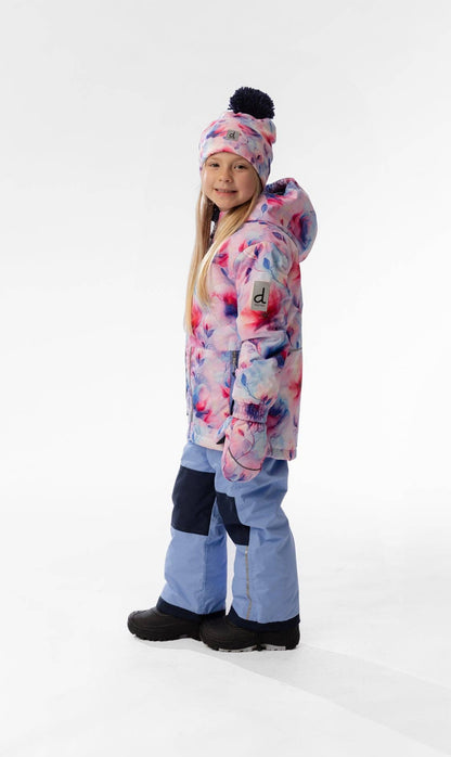 [Pre-order] Light Weight Two Piece Chill Snowsuit Mauve Printed Flowers