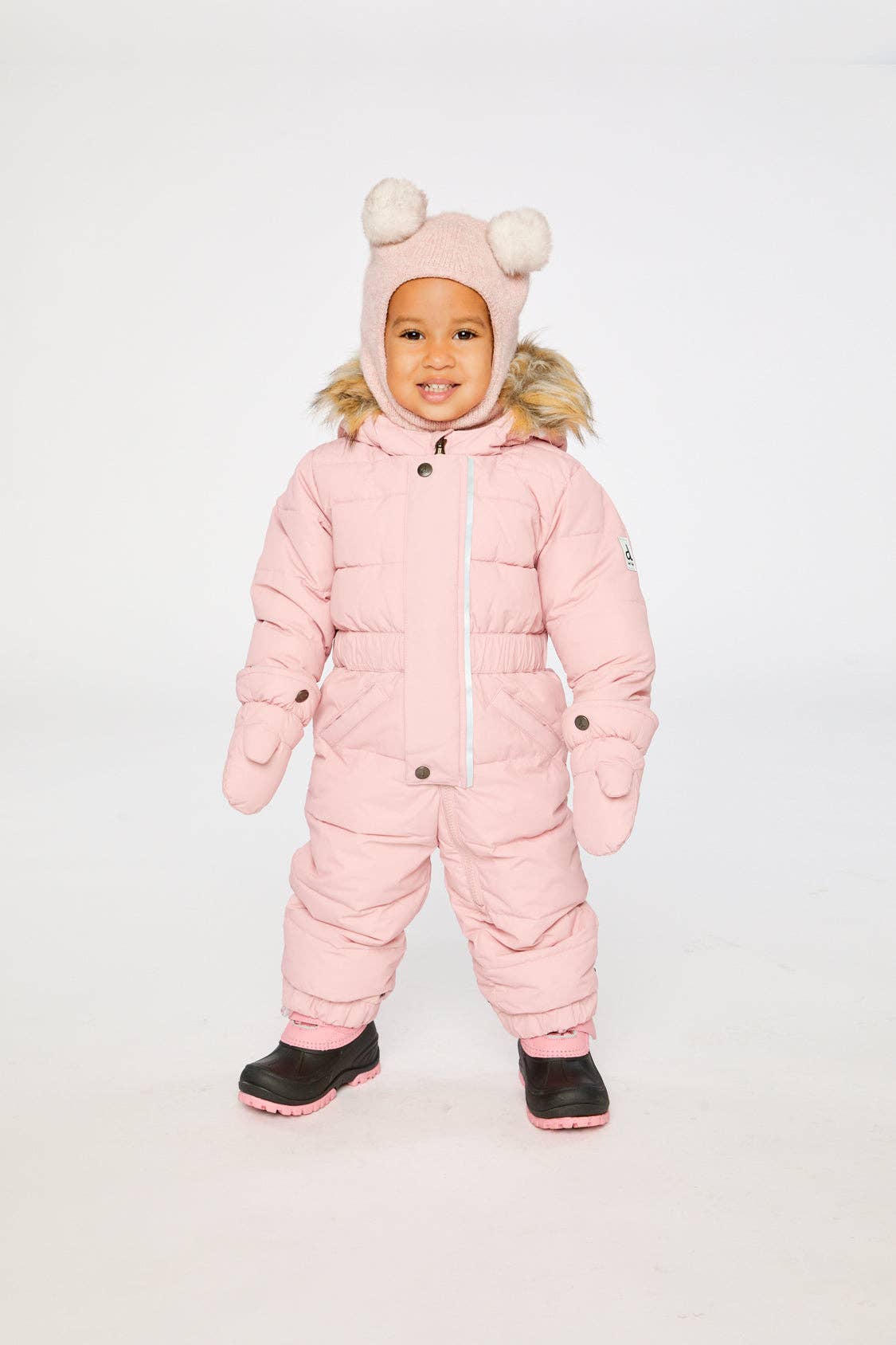 [Pre-order] Baby Original One Piece Puffy Snowsuit Pale Dusty Pink
