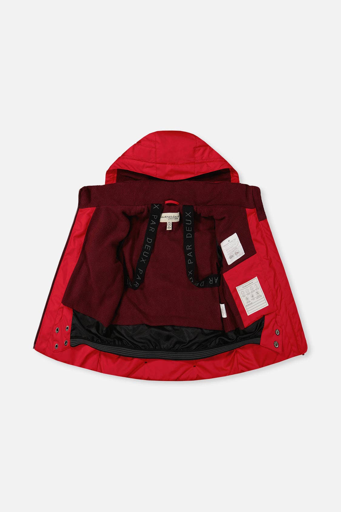 [Pre-order] Two Piece Play Snowsuit Red With Black Pants