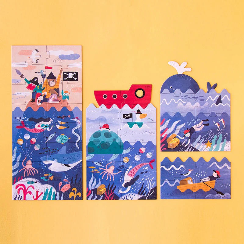 Londji Discover the Treasure - 4 Layer Puzzle | Ages 3-6