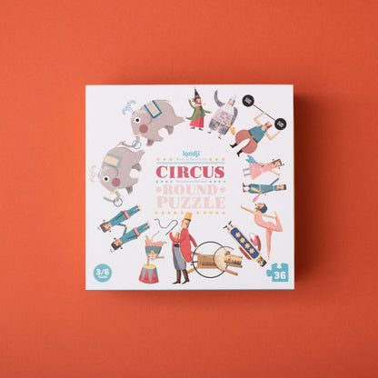 Londji Circus Round Puzzle - 36 Pieces | Ages 3-6