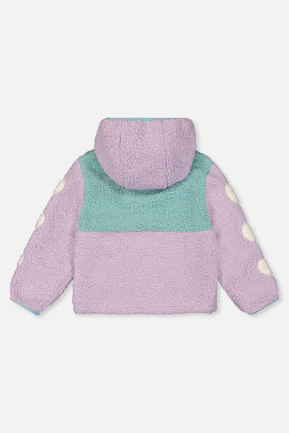 [Pre-order] Reversible Mid-Season Jacket Pale Blue-Grey And Mauve