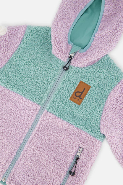 [Pre-order] Reversible Mid-Season Jacket Pale Blue-Grey And Mauve
