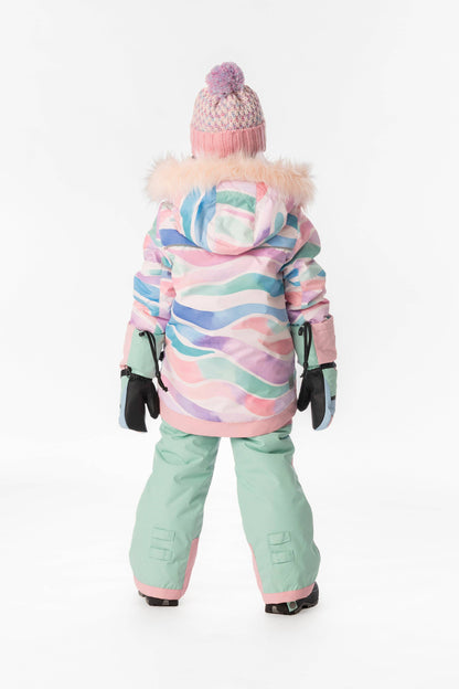 [Pre-order] Two Piece Play Snowsuit Multicolored Line Print