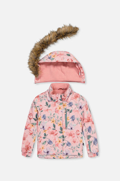 [Pre-order] Two Piece Play Snowsuit Pink Vintage Floral Print