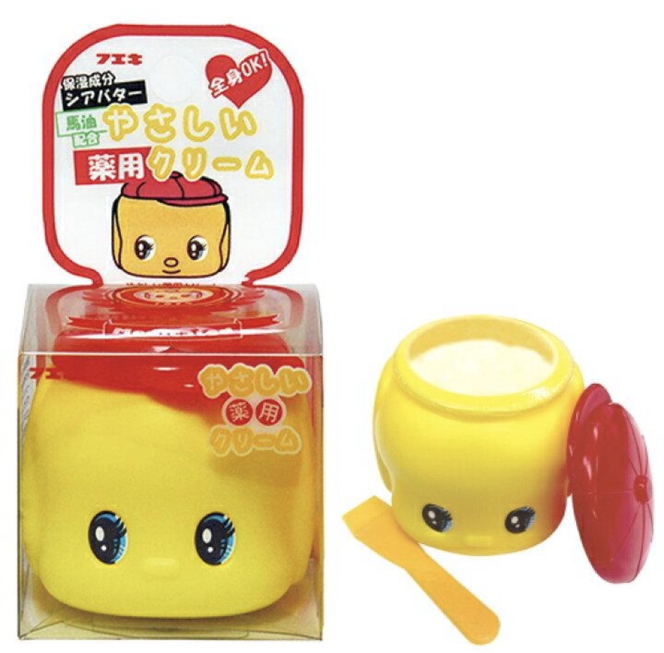 Fueki Yasashii Moisturizing Cream — Shea Butter & Horse Oil (Fueki-kun Jar)