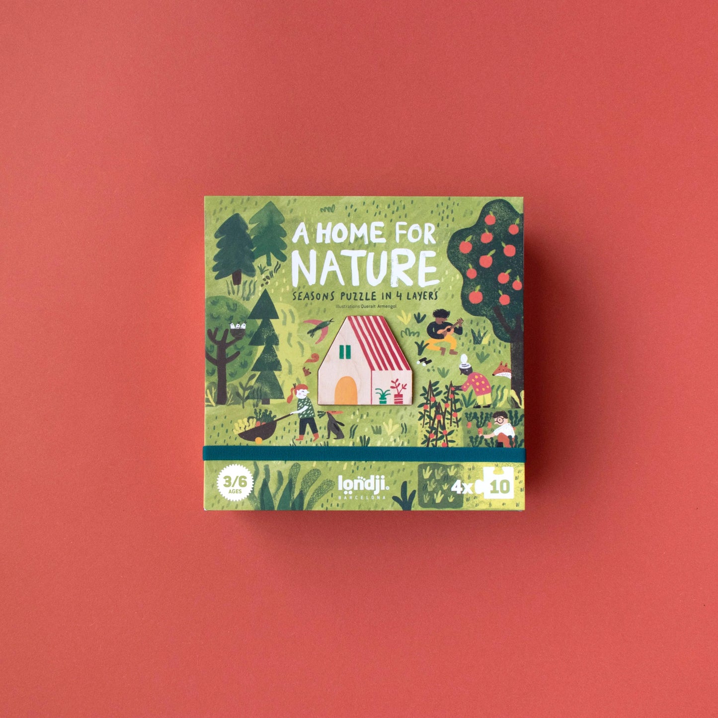 Londji A Home for Nature - Seasons Puzzle in 4 Layers | Ages 3-6