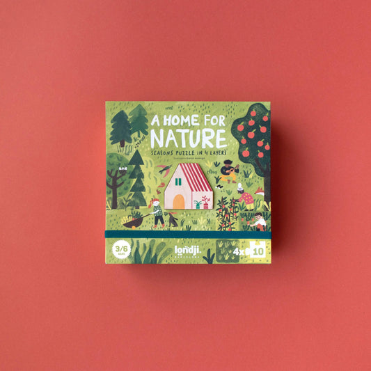 Londji A Home for Nature - Seasons Puzzle in 4 Layers | Ages 3-6