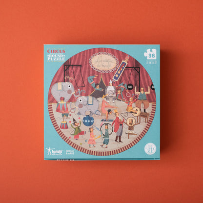 Londji Circus Round Puzzle - 36 Pieces | Ages 3-6