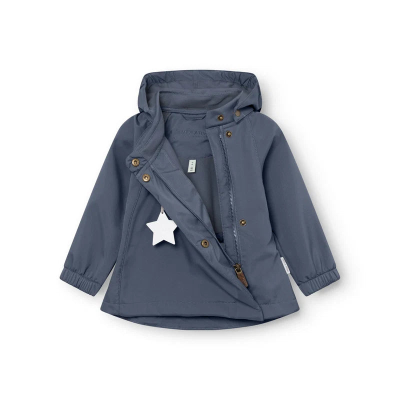 MINI A TURE MATWAI Softshell Jacket GRS - Navy | Ages 2-3
