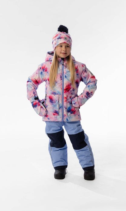 [Pre-order] Light Weight Two Piece Chill Snowsuit Mauve Printed Flowers