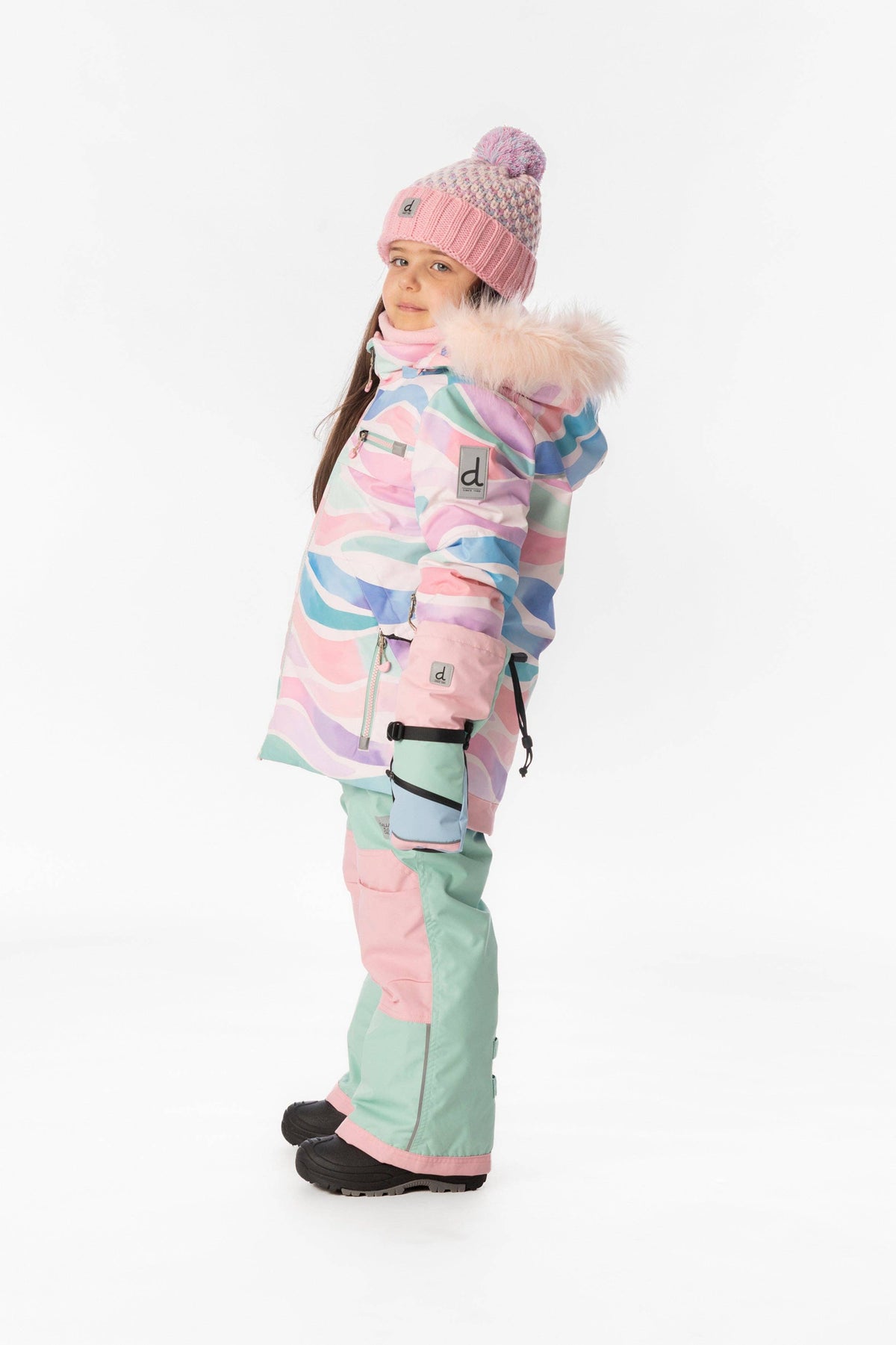 [Pre-order] Two Piece Play Snowsuit Multicolored Line Print