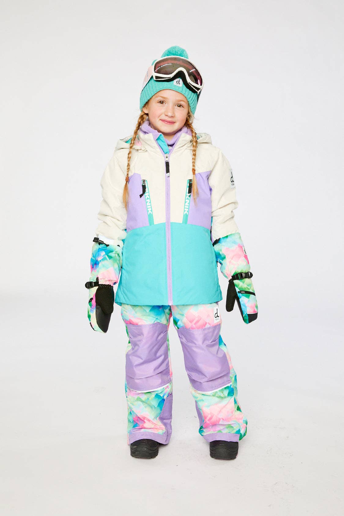 [Pre-order] 2-Piece Teknik Snowsuit Multicolor Diamond Pattern