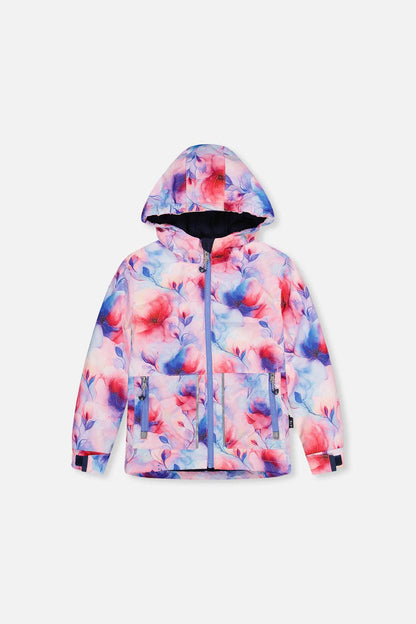 [Pre-order] Light Weight Two Piece Chill Snowsuit Mauve Printed Flowers