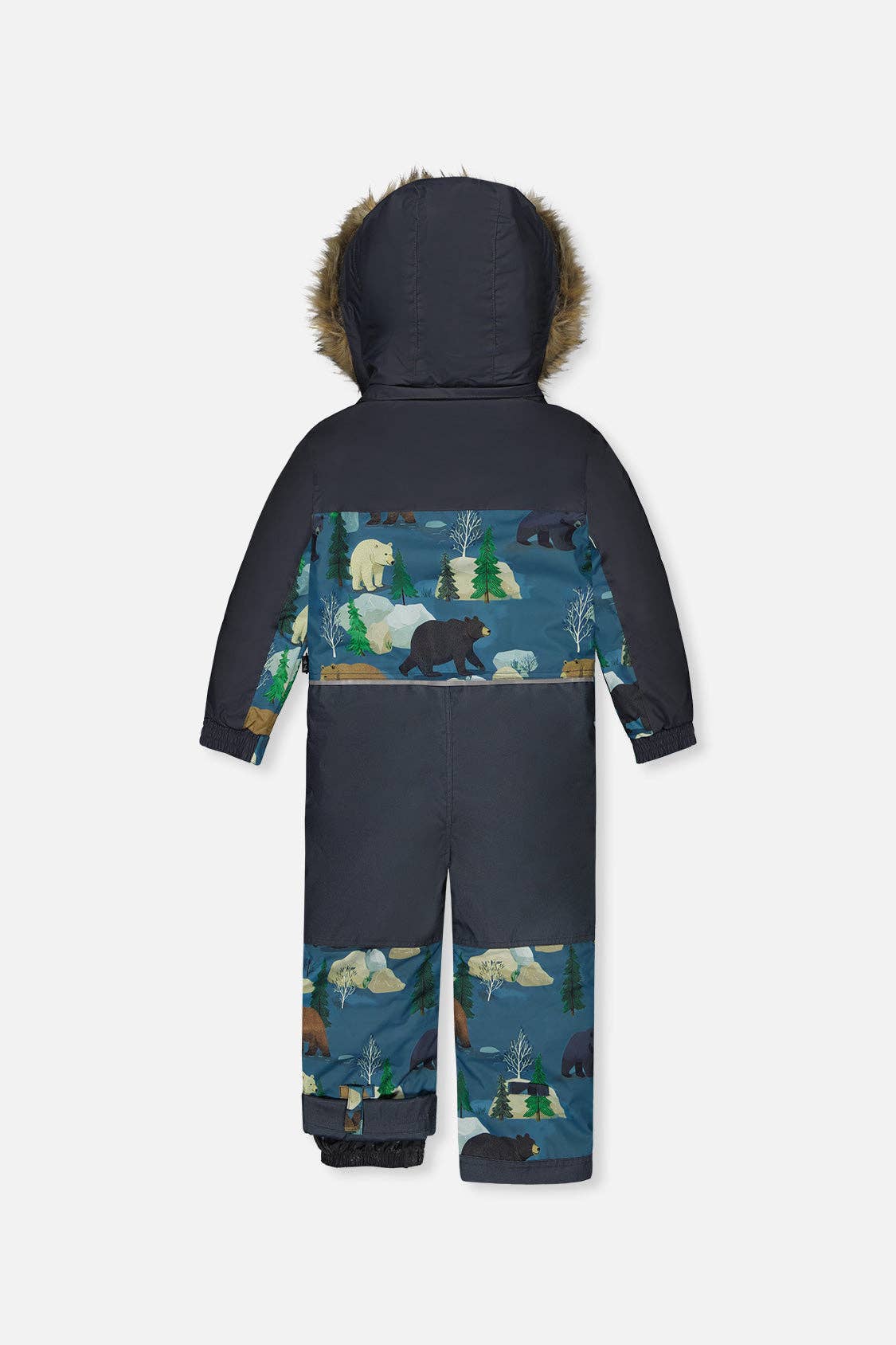 [Pre-order] Kids One Piece Discover Snowsuit Blue Bear Print