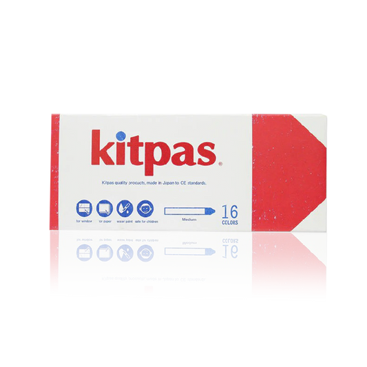 Kitpas Rice Bran Wax Crayons | 16 Colors
