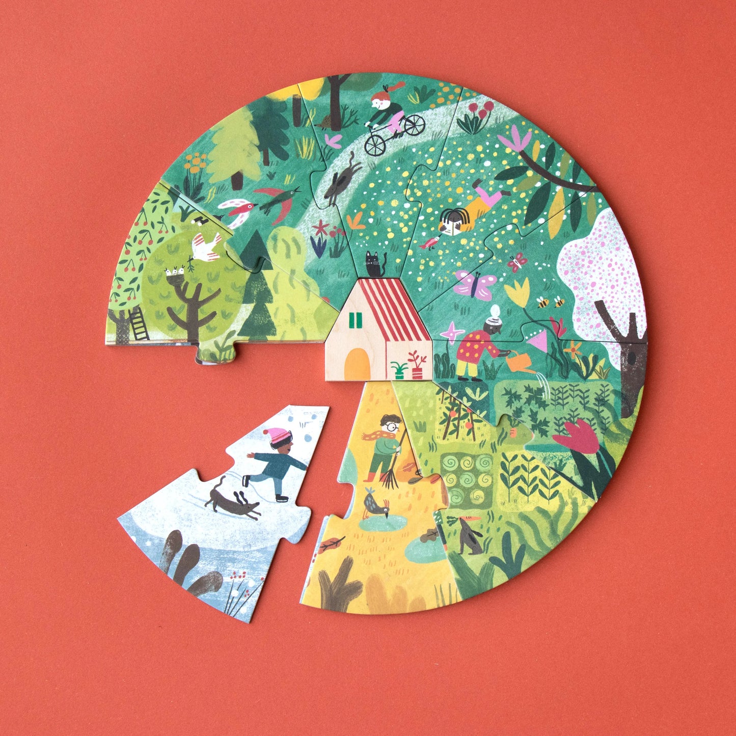Londji A Home for Nature - Seasons Puzzle in 4 Layers | Ages 3-6
