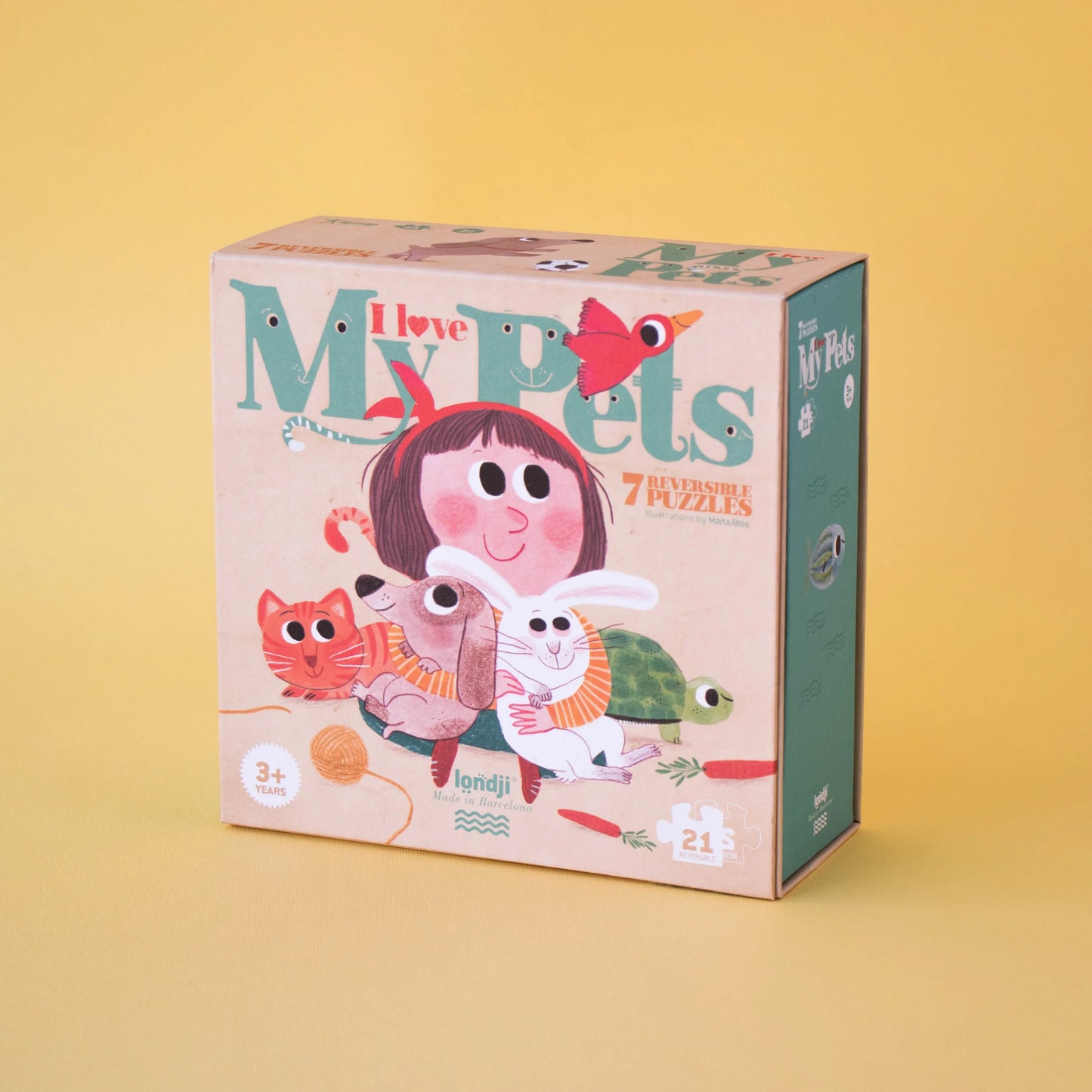 Londji I Love My Pets - 7 Reversible Puzzles | Ages 3+
