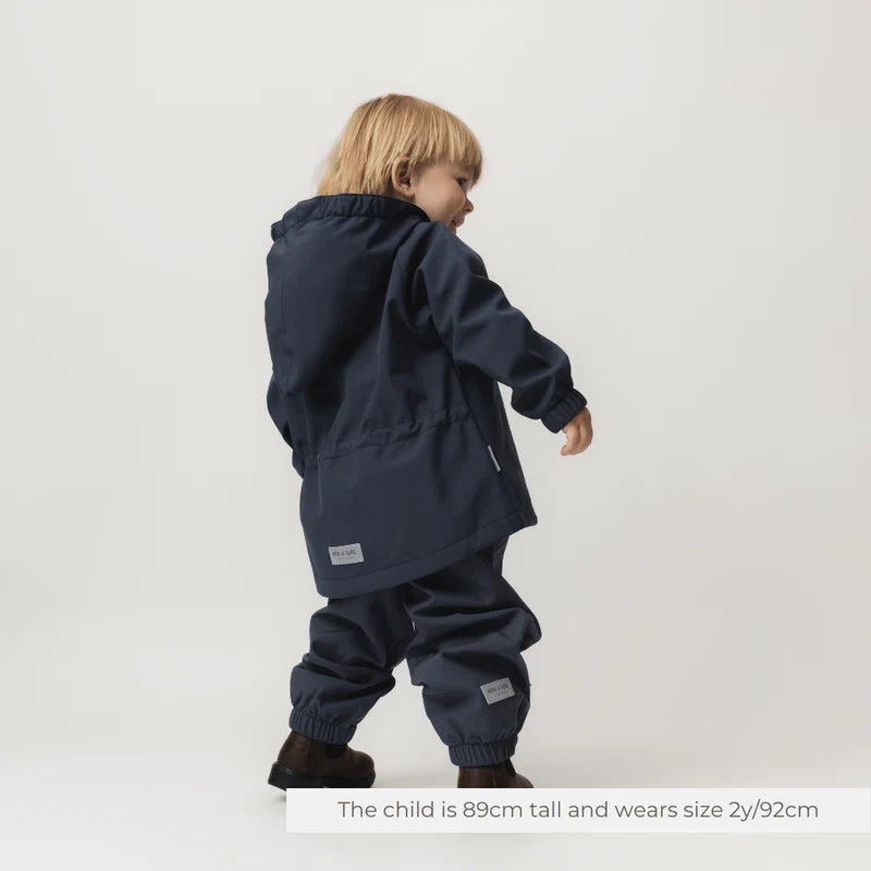 MINI A TURE MATWAI Softshell Jacket GRS - Navy | Ages 2-3